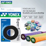 yonex AC102C Super Grip(3Grips)Badminton Grip Original Over Grip11Colours Super Grip