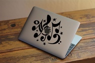 Sticker Aksesoris Laptop Apple Macbook Music