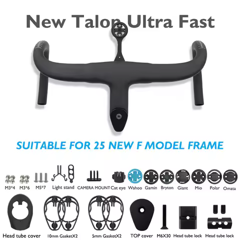 2026New Arrival F12Carbon Integrated Handlebar for Pinarello Dogma F MY25,345gUltra Light Internal C