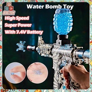 Electric Automatic Gel Blaster Painball Toy With Goggles Continuous Soft Gel Beads Safe Toy For Kids