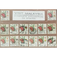 MALAYSIA, 20SEN 13 STATES + WILAYAH, USED STAMP