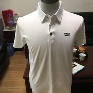 PXG กอล์ฟแขนสั้นผู้ชายเสื้อยืดแขนสั้นแขนสั้นแห้งเร็วสำหรับฤดูร้อนเสื้อโปโล Lapel