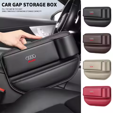 Car Seat Gap Organizer Multifunction Storage Box Cup Pocket For Audi A7 A3 A4 A6 A5 Q5 A1 Q7 Q3 Q4 T
