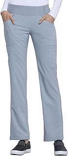 iflex CK002 Women's Mid Rise Straight Leg Pull-on Pant, Grey, 3X-Large