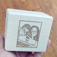 Angelagifts wooden custom song sing by yourself anniversary bady photo engraved digital music box,pe