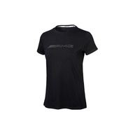 Mercedes-Benz เสื้อยืดคอกลมสุภาพสตรี AMG สีดำ