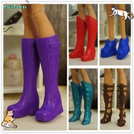 DUILIAN 1 pair Doll Shoes Plastic 6 Styles Foot Length 3.4cm Long Knees Boots