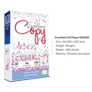 Excellent Copy A4 Paper 80gsm 440's