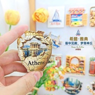 [Three-Dimensional Refrigerator Stickers] Greek Athens Pottery Souvenir Magnetic Stickers