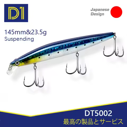 D1 XM-140N Minnow Fishing Lure 145MM 23.5G Suspending Artificial Wobblers Swing Stroke Special Gravi