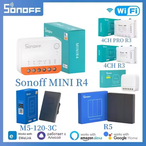 Sonoff MINI R4 Sonoff R5 Sonoff 4CH Pro R3 4CH R3 S-mate WiFi Smart Switch Switchman M5 Sonoff NINIR