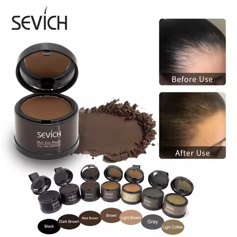 Sevich Volumizing Hair Fluffy Powder Instantly Black Root Cover Up Natural Hair Filling Hair Line Sh