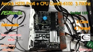 Mother board Asrock H270 Pro4 Sockket 1151 ++((CPU Corei3-6100 3.70Ghz)) สภาพดี ราคารวม CPU ไม่ขายแยก //ไม่มีเพลตหลัง