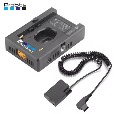 NP-F Battery Adapter Mount Plate+ACK-E18 DR-E18 LP-E17 Dummy Battery D-TAP Power Adapter Kit for Can