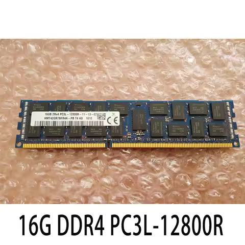 1PCS RAM 16GB Server Memory HMT42GR7BFR4A-PB 16G 2RX4 DDR4 PC3L-12800R