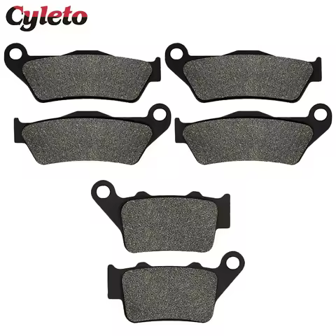 Cyleto Motorcycle Front or Rear Brake Pads for Yamaha TT 600 R RE TT600E TT600K 4GV XT660Z XT 700 Z 