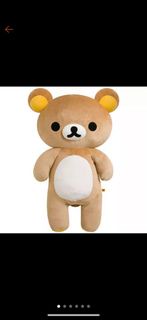 日本 正版 拉拉熊 附故事書吊牌 絨毛玩偶娃娃 特大號 100公分