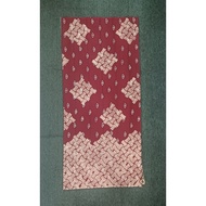 Garutan Stamped batik cloth Combination G2W megamini maroon mocca