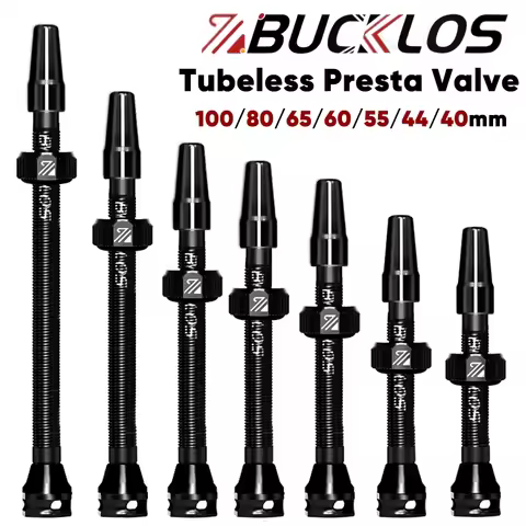 2PCS/1Pair BUCKLOS Bicycle Tubeless Valve Presta F/V Road Bicycle Tubeless Rim Valve Aluminum Alloy 