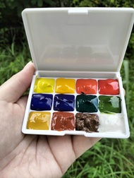 (พร้อมส่ง) สีน้ำตลับ 12 สี Winsor & Newton Watercolor Cartridge