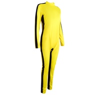 In Stock: Bruce Lee Martial Arts Suit Costume - Yellow Jumpsuit for Cosplay Performances