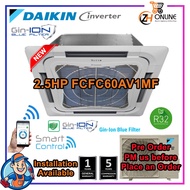 New 2.5HP DAIKIN Inverter Cassette Wifi FCFC60A Ceiling Cassette Inverter FCFC-A Series FCFC60AV1MF &amp; RZFC60AGVMM