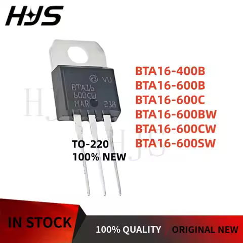 10Pcs/lot New BTA16-600BW BTA16-600C BTA16-600B BTA16-600SW BTA16-600CW BTA16-400B BTA16 TO-220 Bidi