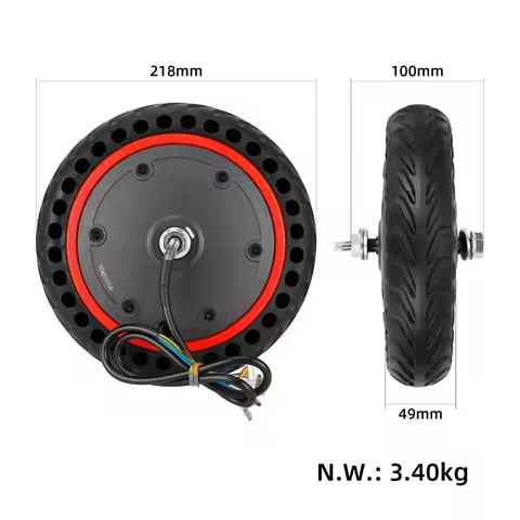 36V 350W Pro Electric Scooter Motor With 8.5-Inch Red Rim Electric Scooter Motor For 36V Motor Cycli