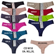 CD W18 gstring panties size M, L, XL without edge sewing