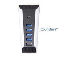USB 3.0 Hub for PS5 1 to 5 Multi Ports USB Hub for Playstation 5 Console USB Splitter Expander Adapter Game Accessories [countless.sg]