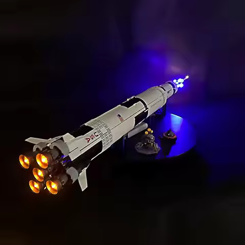 Led Light Kit for LEGO LEGO Technic Apollo Saturn Rocket V Launch Rocket 21309 92176 with Lamp Ideas