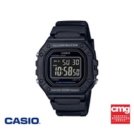 CASIO นาฬิกาข้อมือ CASIO รุ่น W-218H-1BVDF วัสดุเรซิ่น สีดำ