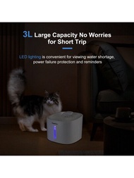 3.8升貓咪自動水泉,帶led燈和過濾器,適用於貓狗和其他寵物