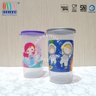 ONYX Appolo / Mermaid Tumbler Plate Cover 530ml / Drinking Glass + Lid