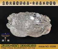 【聚能量】東海天然精雕水晶-白水晶三腳蟾蜍-484.9 gm-手工雕。優質物件。03299