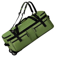 New Oversized Travel Backpack Portable Folding Wheel Duffel Bag Outdoor Equipment Bag Multifunctiona