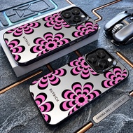HP IMD Black Softcase Minimalist Premium Floral Motif Protector Compatiblehp For Iph 17 16 15 14Plus