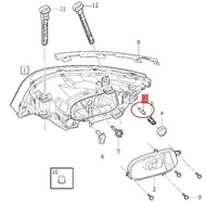 2PCS HY21W 12146 Car Turn Signal Light Lamp Bulb For Volvo XC90 V40 V60 S60