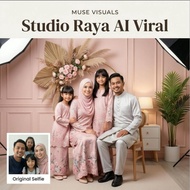 SERVIS DESIGN | GAMBAR AI VIRAL | Edit Studio Photo Gambar Kahwin | Tukar Baju Melayu & Kurung Aesth