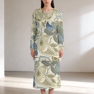 Baju Kurung Sage Green Wanita 2026 Fesyen Wanita Terkini Perempuan Cantik Dan Bergaya Baju Kurung Fu