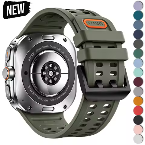 Original Silicone Sport Strap for Samsung Galaxy Watch Ultra2 47mm 2026 Band Bracelet for Galaxy Wat