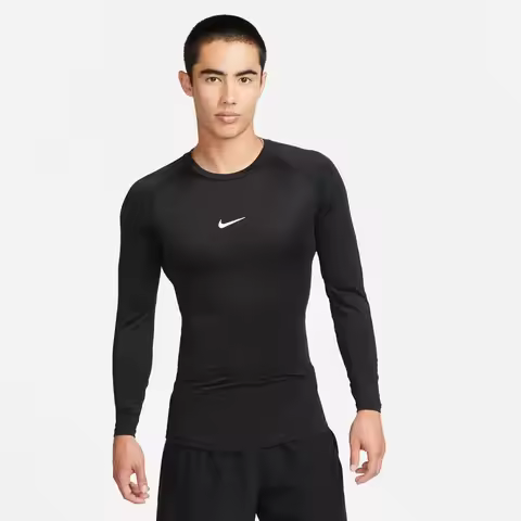Nike (Nike) Men's Fitness Clothing Running Training Tights Elastic Base Layer Long-Sleeved Quick-Dry