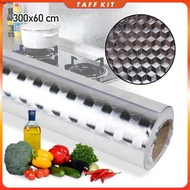 AWOO Waterproof Aluminum Foil Oil-Resistant Wallpaper 300x60cm - YK-292