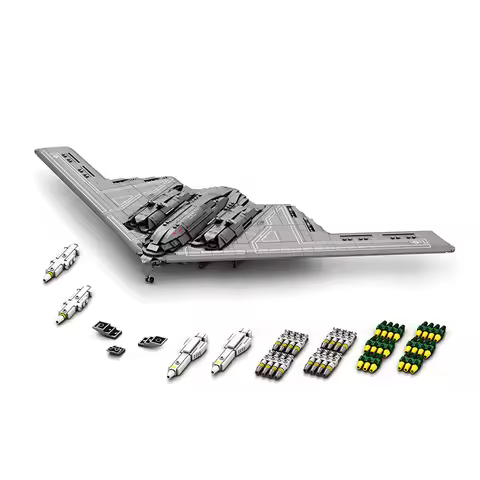 Reobrix 33038 B2 bomber Stealth fighter jet Model Aerial aircraft Series DIY Toys Building Blocks Bo