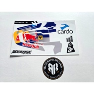 Redbul PT - STICKER DECAL SKINCOVER GARSKIN INTERCOM CARDO PACKTALK BOLD