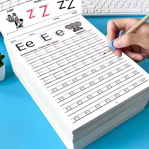 32 Page Children's Letter Handwriting Exercise Book for 3-6 Years Old | Preschool Writing Course, Ea