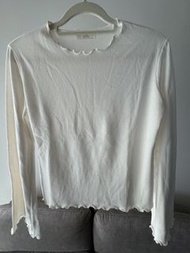 Jenny Eyelet White Long Sleeve Top