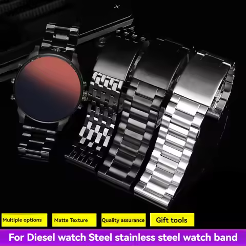 Stainless Steel Watch Band for Diesel DZ4343/DZ4405/DZ7395/7413/DZ4316 DZ7395 Replacement Metal Brac