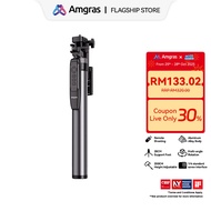 Amgras Tripod S03 Pro tripod selfie stick phone holder 2M stretchable Aluminum body Wireless Remote 