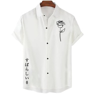 Fashion Polo Shirt Fashion Shirts Button Down Casual Shirts for Men Short Sleeve Shirt Casual Wear S-5XL